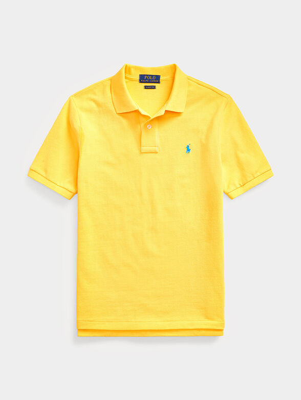 Yellow Polo shirt with logo embroidery - 1