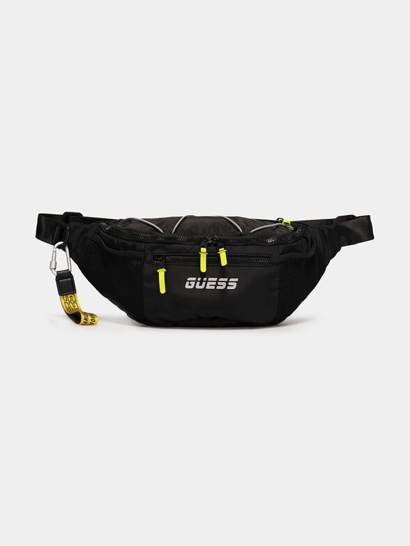 Black waist bag with neon accents - 1