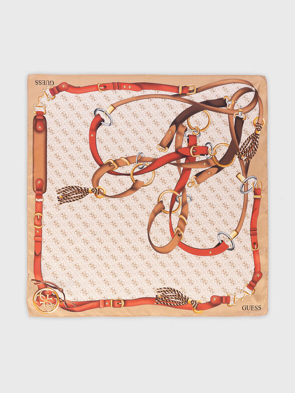 Scarf with 4G monogram print - 3