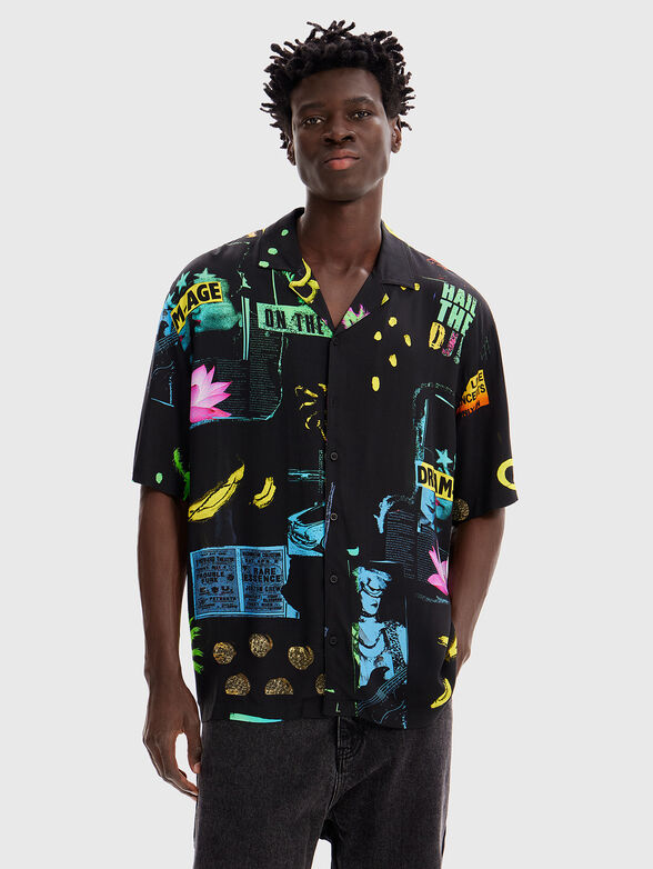 AUBREY shirt with multicolour print - 1