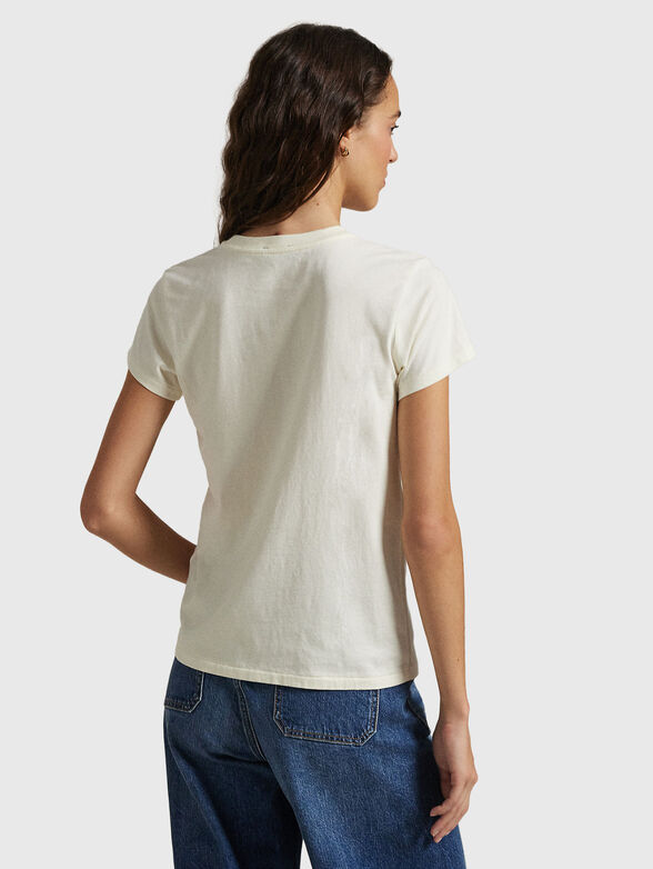 White T-shirt with logo - 3