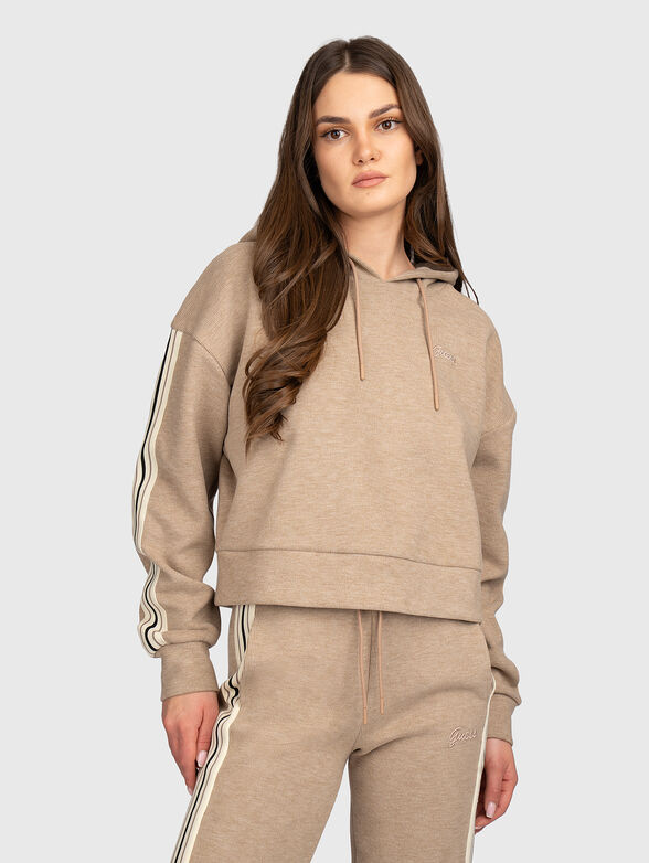 Sweatshirt with hood and logo detail - 1