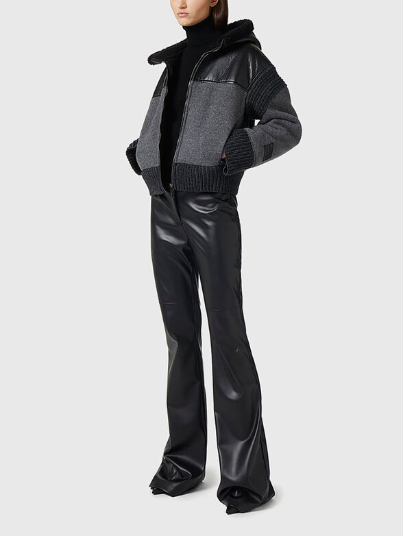 Padded bomber jacket with hood - 2