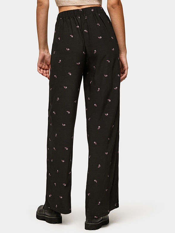POPPY black trousers with high waist - 2