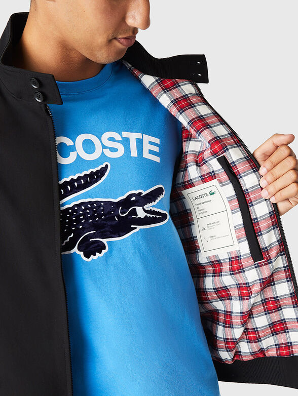 Beige jacket with logo detail - 5