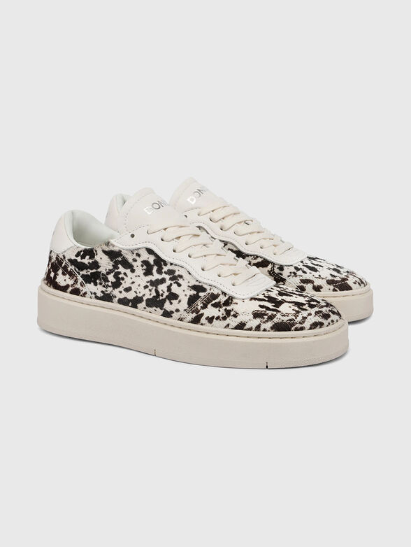 Leather sneakers with logo detail - 2