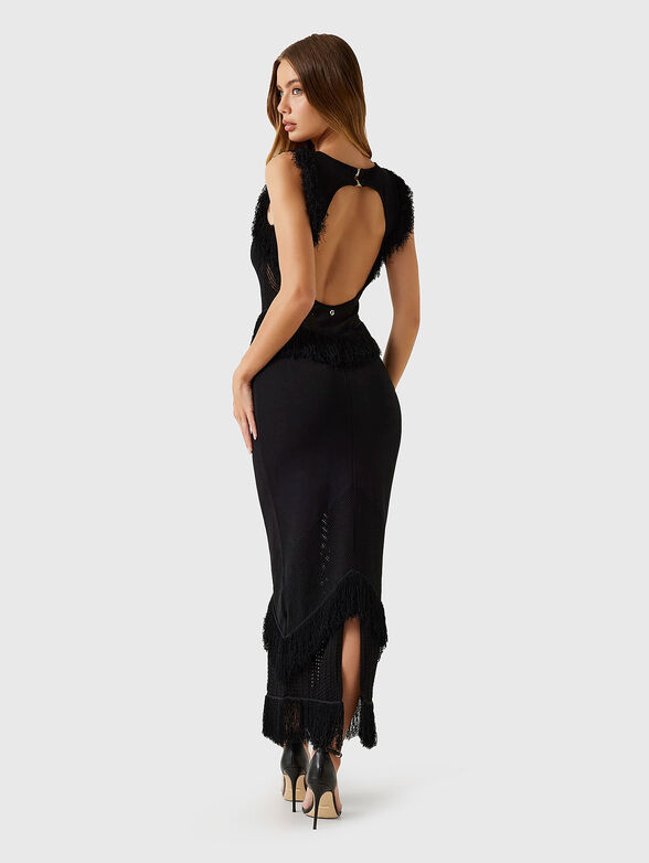 LUISA maxi dress with accent fringe - 2