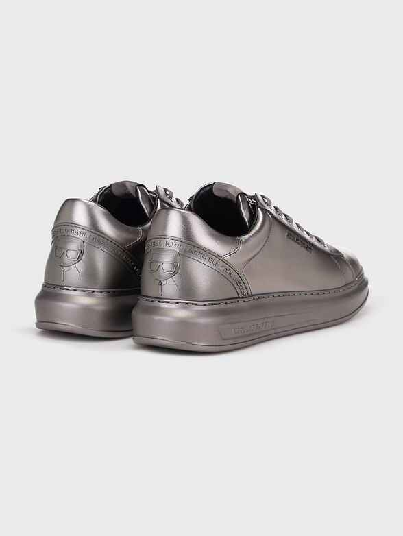 KAPRI silver leather shoes  - 3
