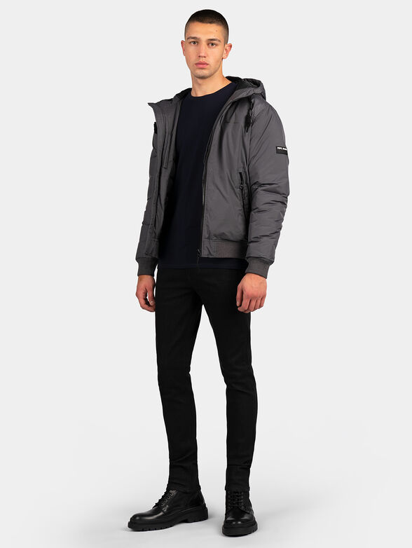 Padded jacket in grey color - 4