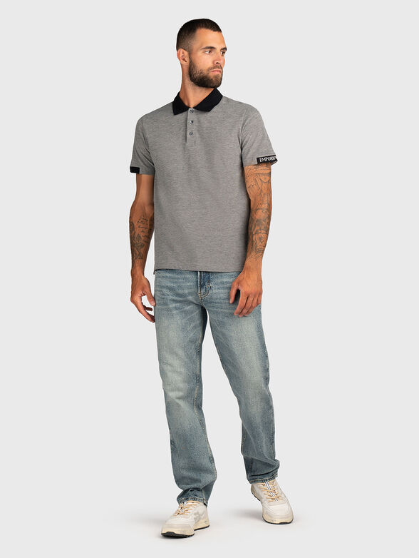 Short sleeved cotton polo shirt - 2