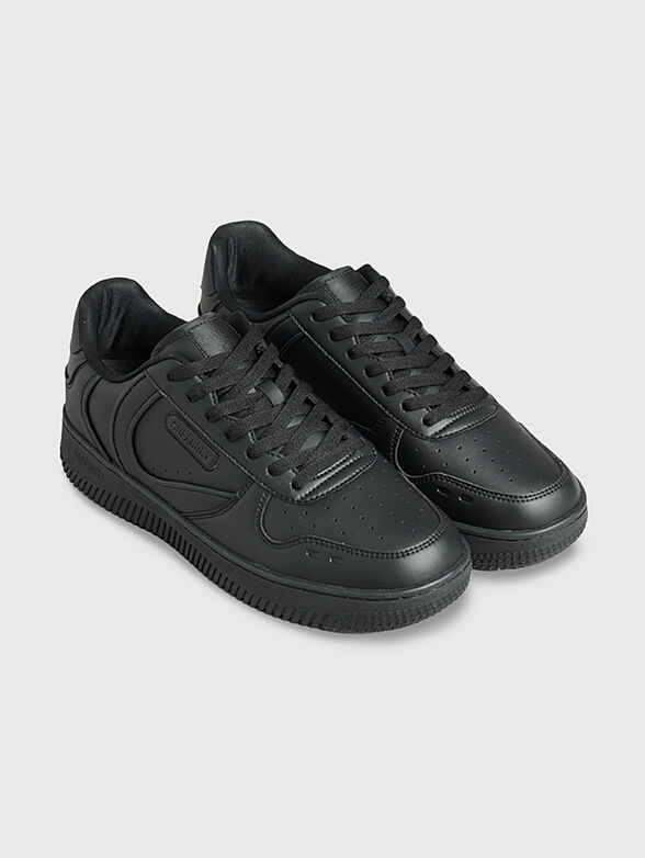 Black sports shoes from eco leather - 2