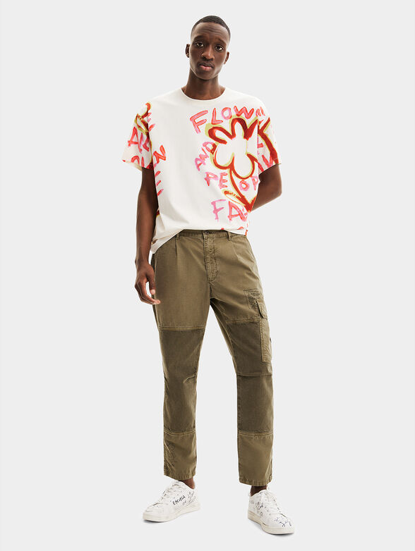 SIMON T-shirt with floral accent - 2