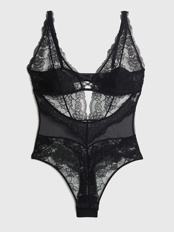 ELAINE lace and tulle bodysuit - 4