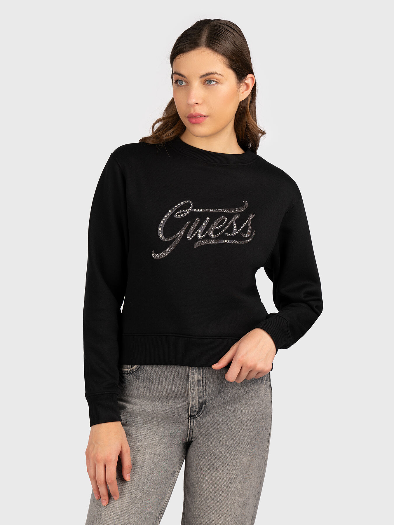 Guess black sweatshirt outlet