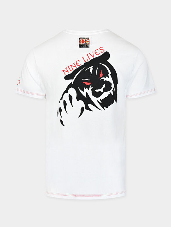 TV003 Cotton t-shirt in white color with print - 5