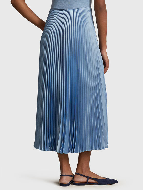 Pleated dress in blue - 2