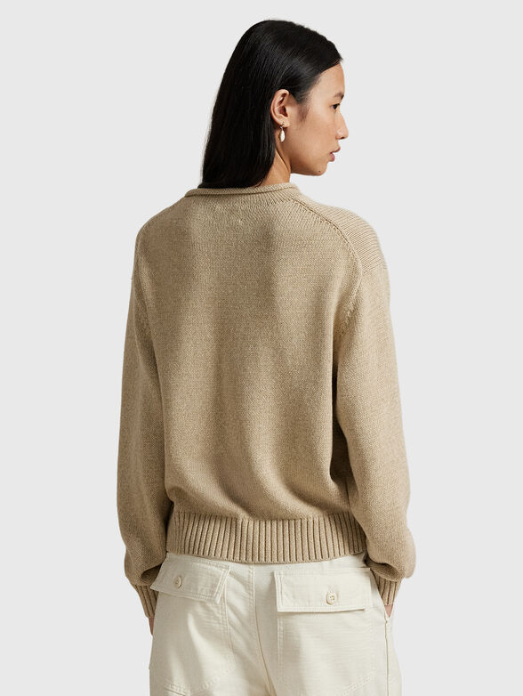 Cotton sweater with Polo Bear embroidery - 3