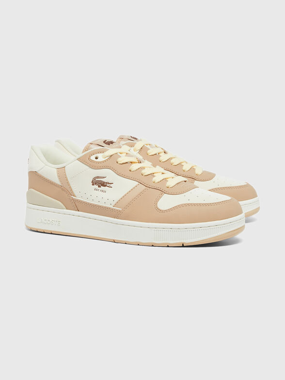 Leather sports shoes with logo - 3