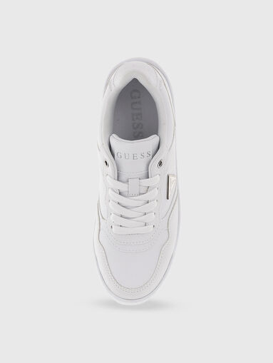 MIRAM white eco leather sneakers  - 5
