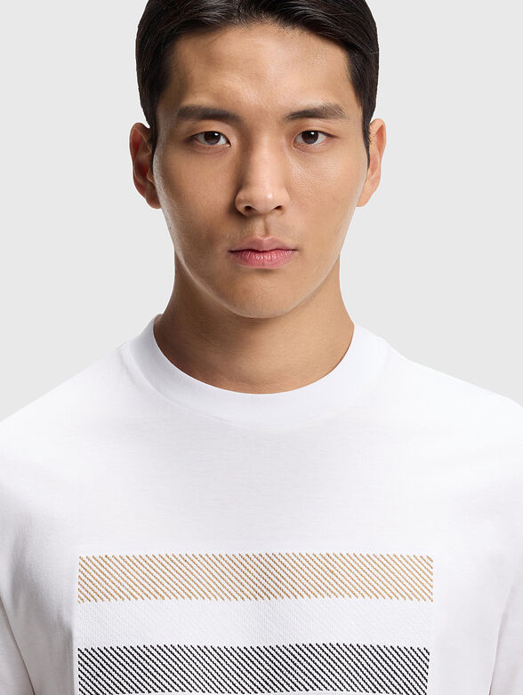 Striped cotton T-shirt  - 4