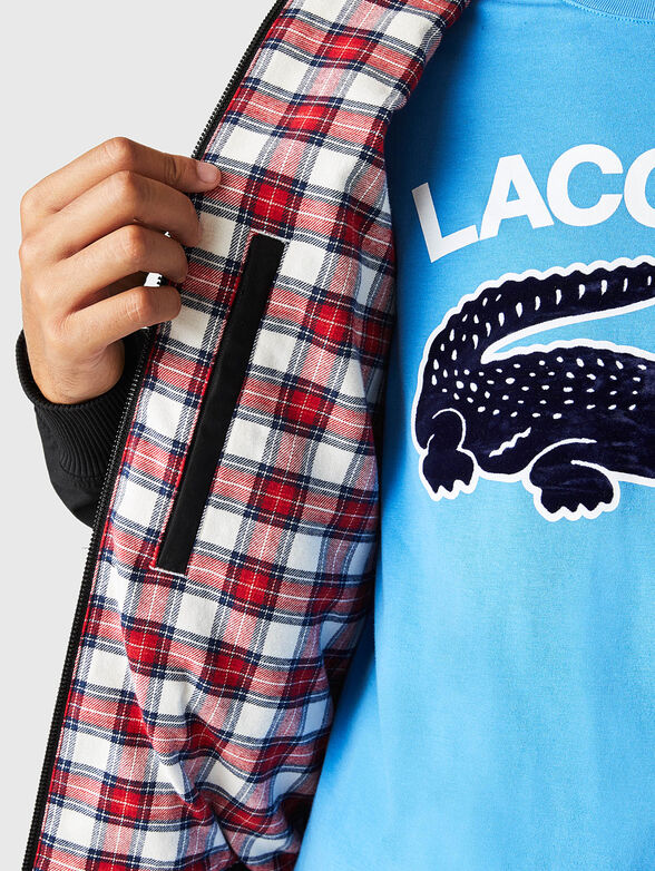 Beige jacket with logo detail - 4