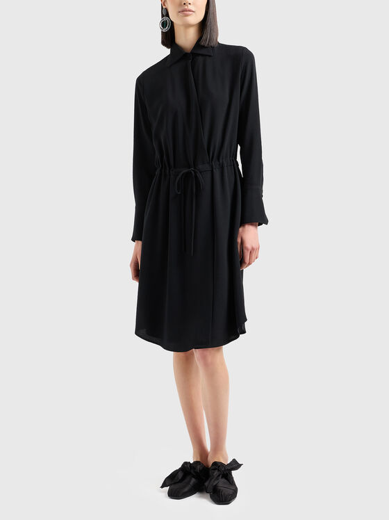 Мини рокля с дълги ръкави - 1