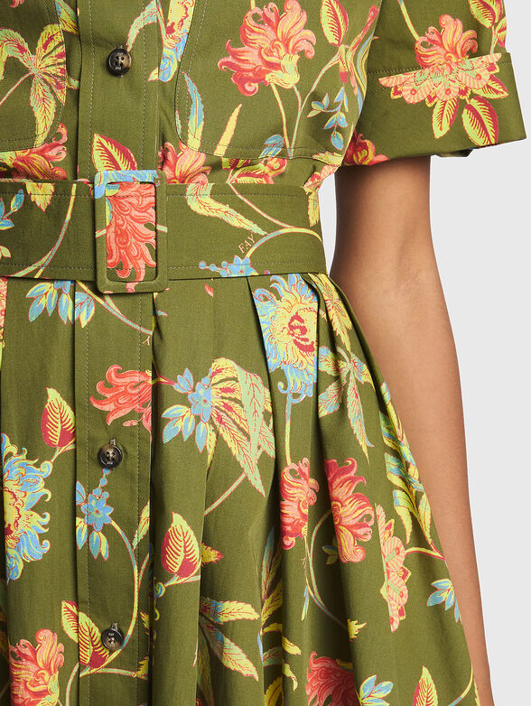 Dress with floral print - 4