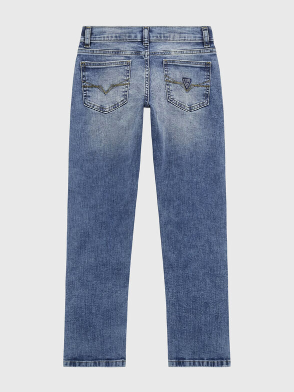 Straight jeans with patches - 2