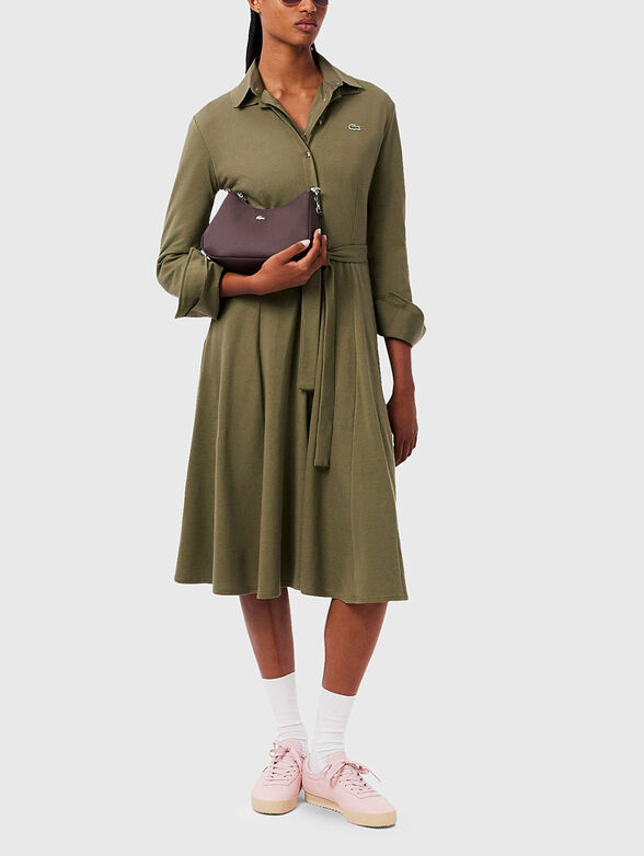 Small shoulder bag with saffiano effect - 6