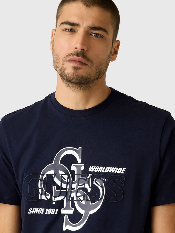 Crew neck T-shirt with 4G logo print - 4