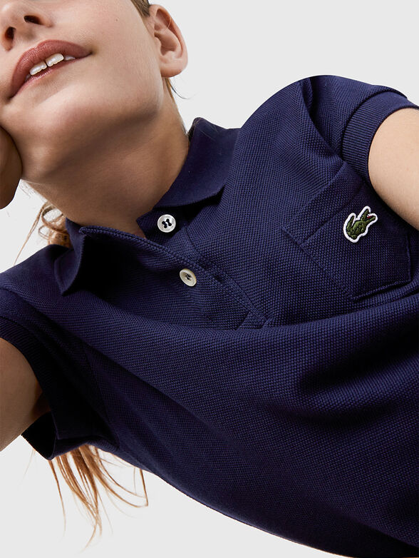 Casual dress in dark blue colour - 4