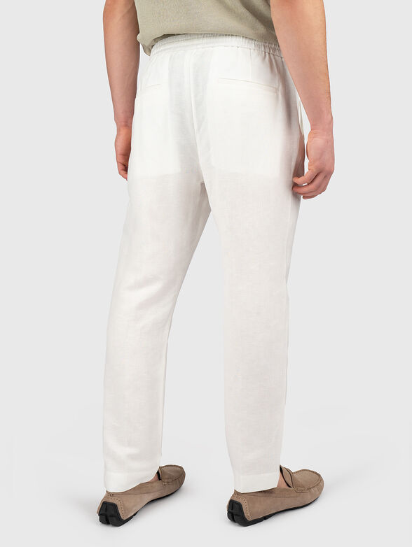 Linen-blend trousers - 2