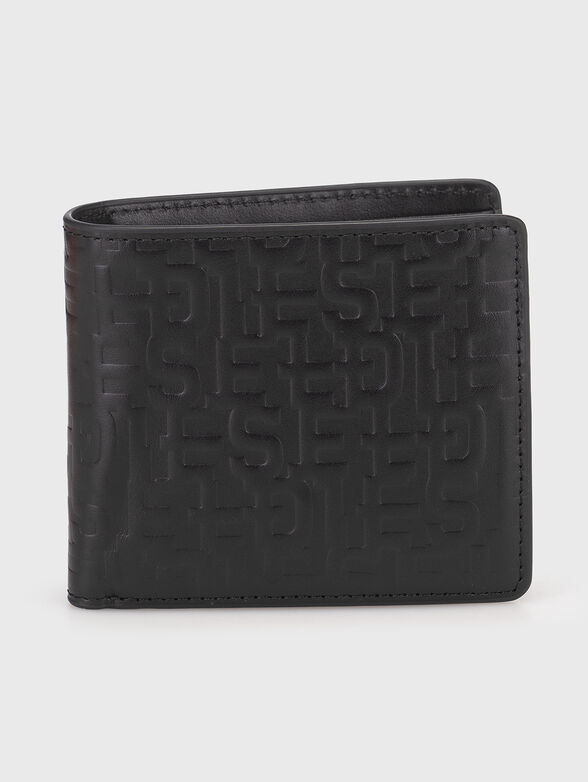 Black leather wallet - 1