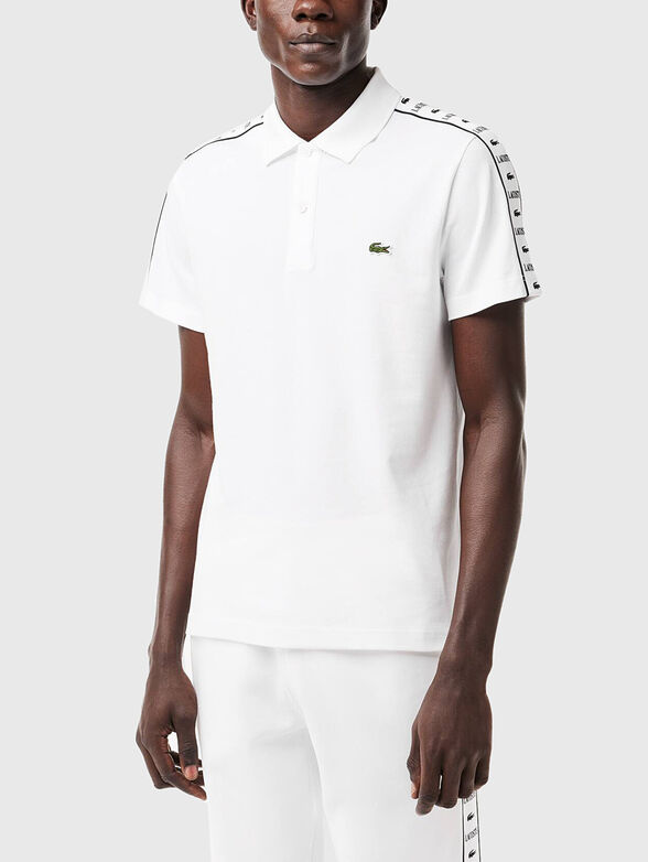 Polo shirt with contrasting stripe  - 1