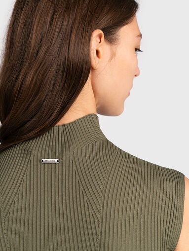 Knitted top LILY with elastic rib - 3