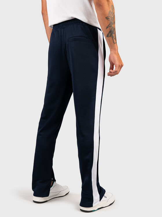 SANDRO black sports pants with contrast trims - 2