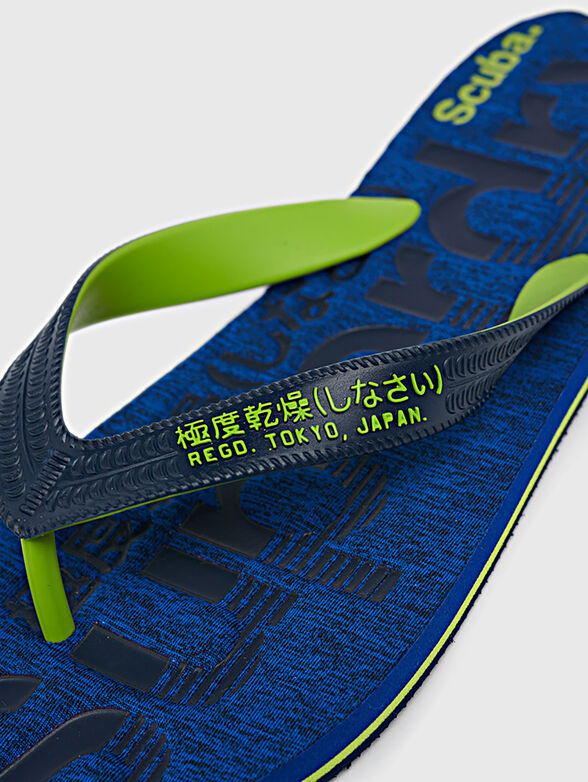 Flip-flops in blue color - 4