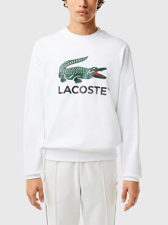 Dark blue sweatshirt with logo accent  - 1