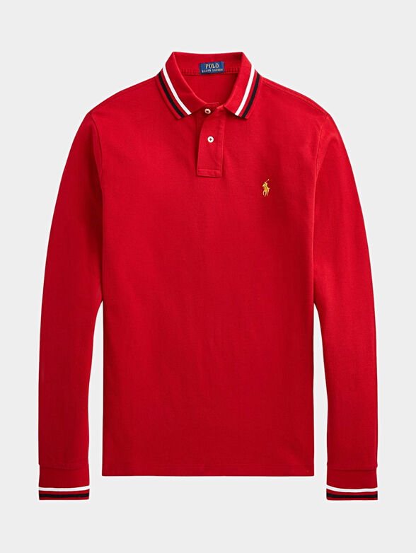 Polo-shirt with long sleeves - 1