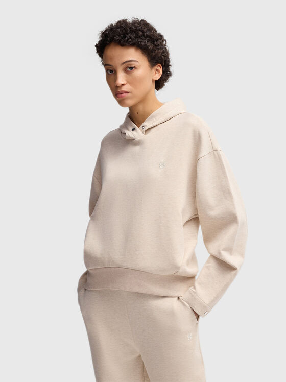 ENOLARI hooded sweatshirt with logo - 1