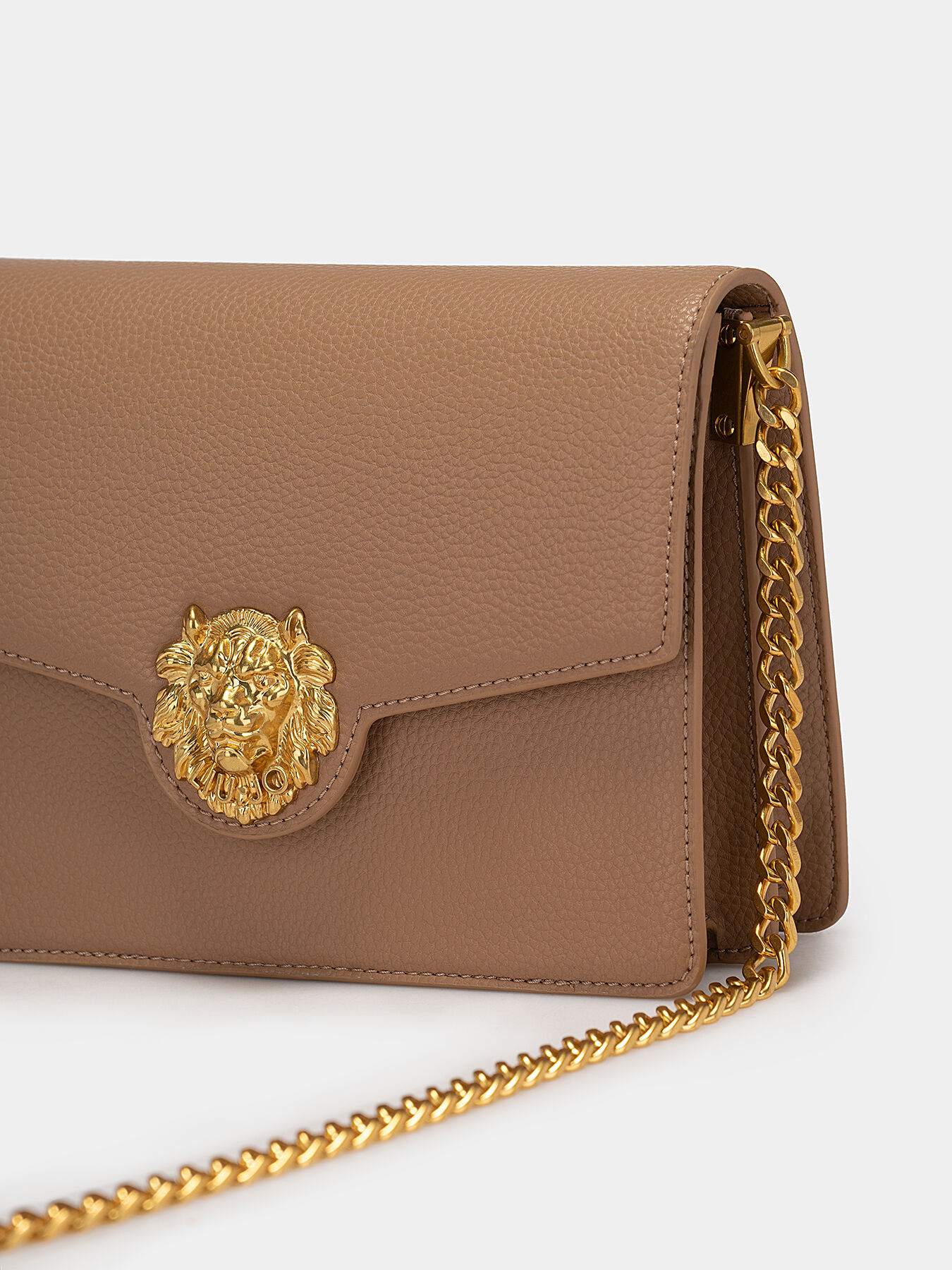 Beige crossbody bag with golden accent brand LIU JO