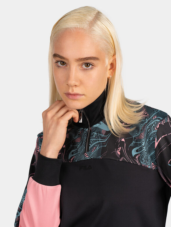 DESMA cropped sweatshirt with galaxy print - 4