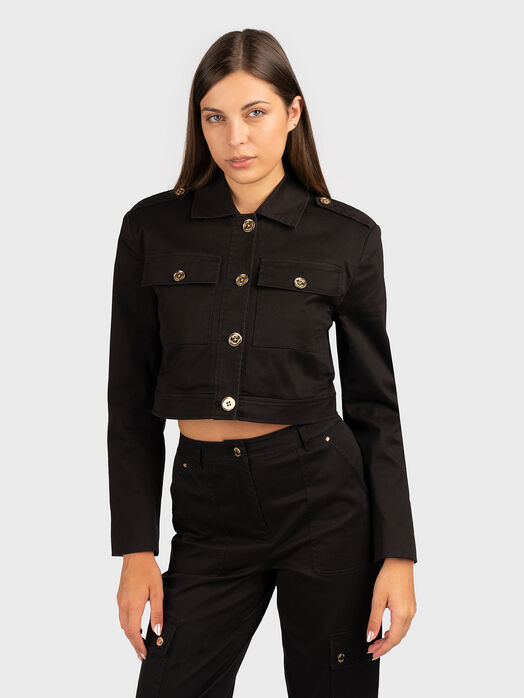 Organic cotton cropped jacket