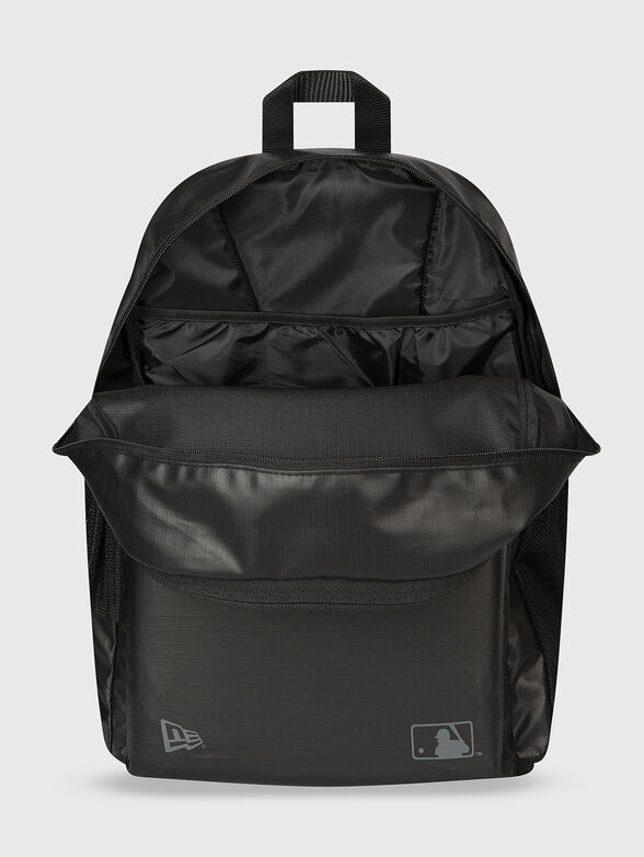 Black backpack with logo accent - 4