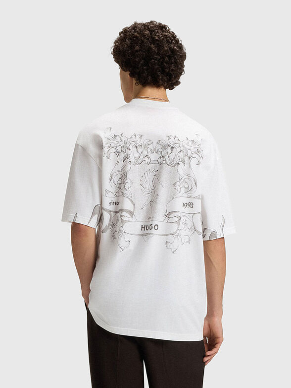 Cotton T-shirt with oval neckline - 2