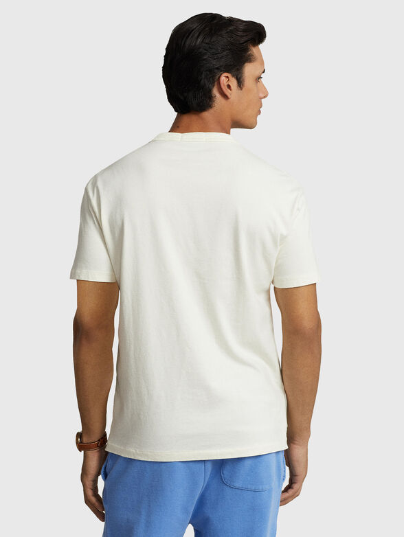 Logo-embroidered cottot T-shirt  - 3