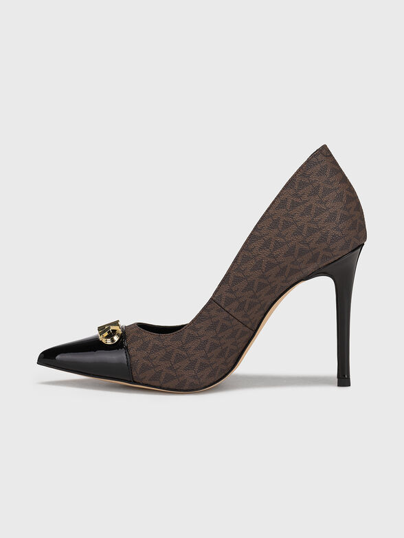 PARKER PUMP high heels with monogram logo print - 4