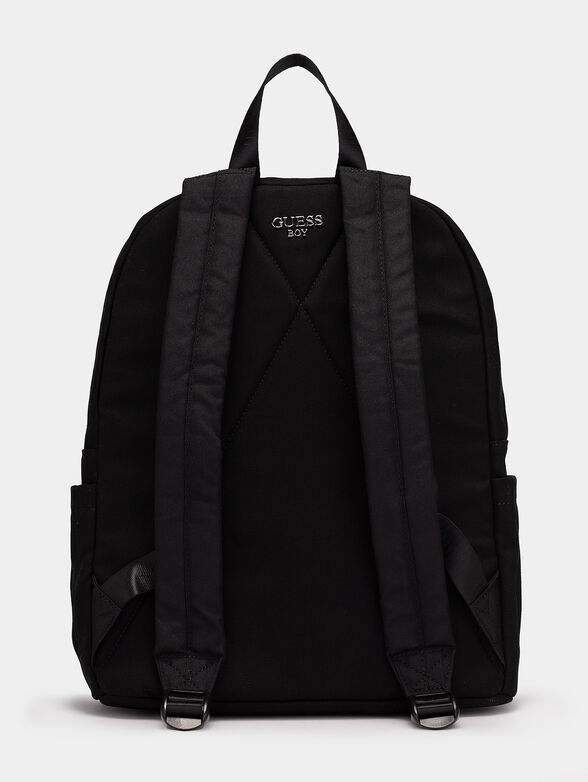 Black backpack with embroidered logo - 2