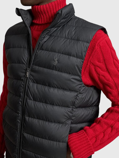 Quilted down vest - 4