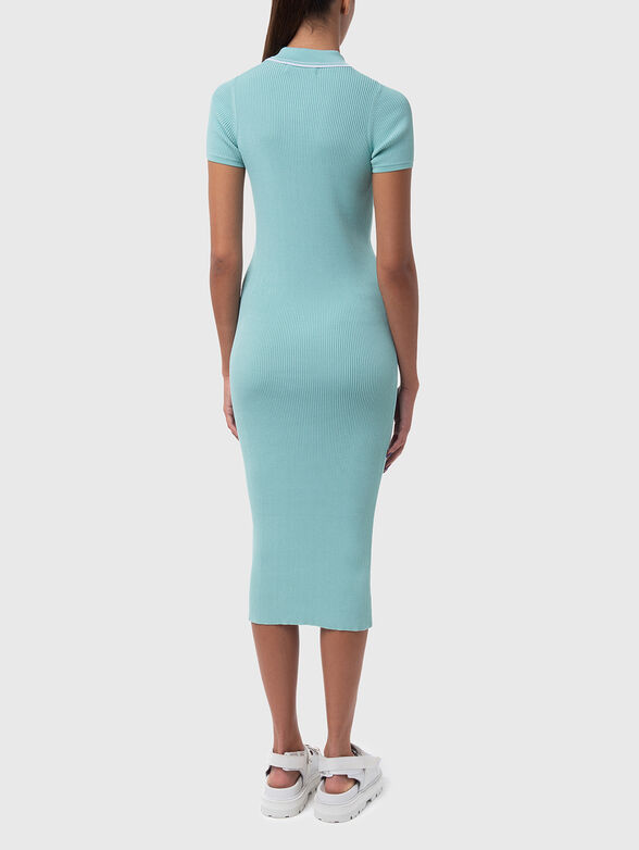 Knitted dress with accent patch - 2